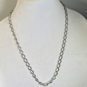 Silver-tone Loop Chain, 24”